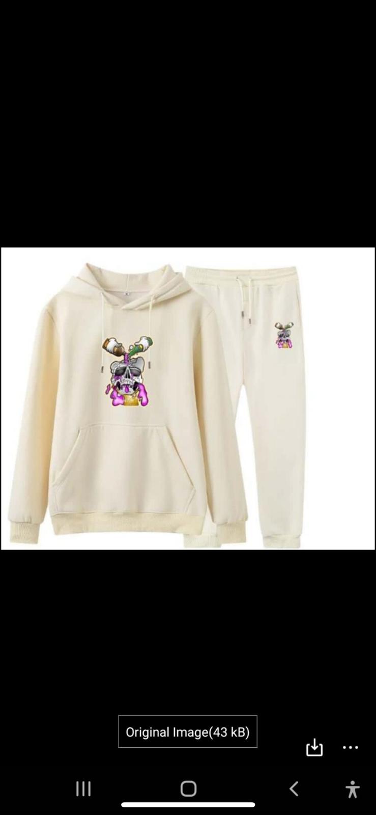 Faded tracksuit crème