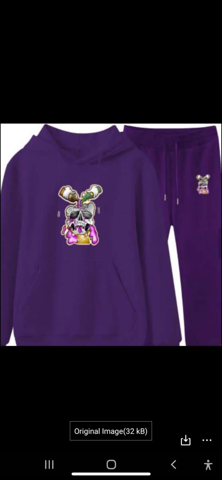 Faded standard purple tracksuit