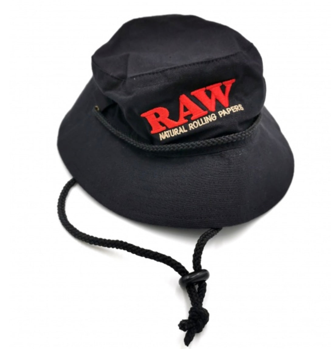 Raw bucket hat