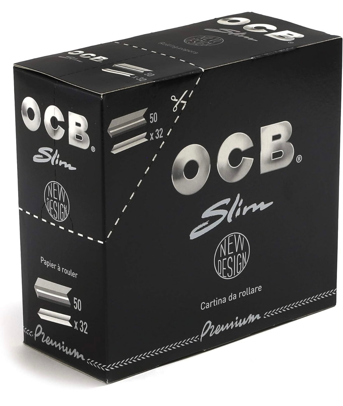 Ocb black king size slim box of 50