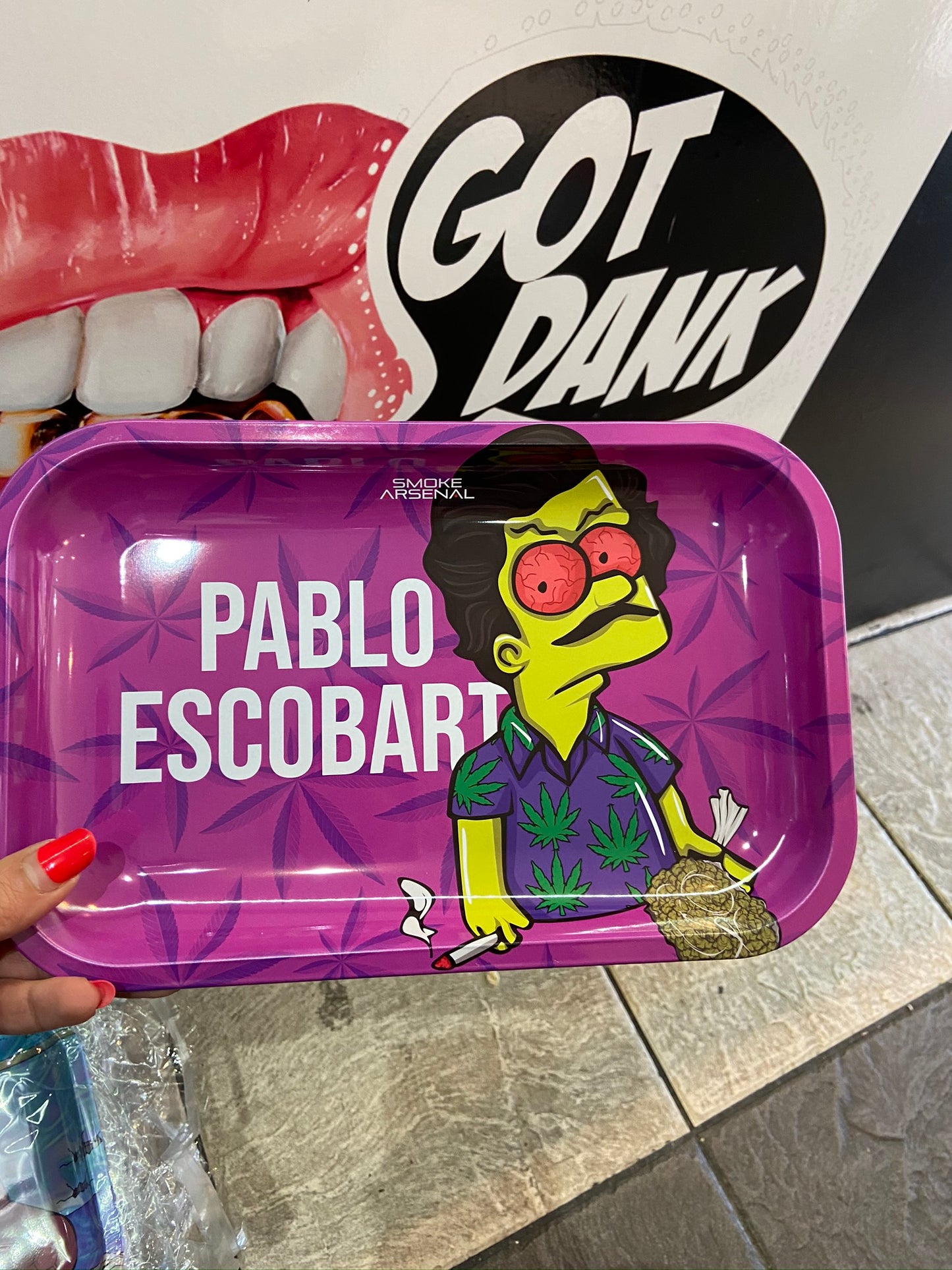 Pablo escobart rolling tray