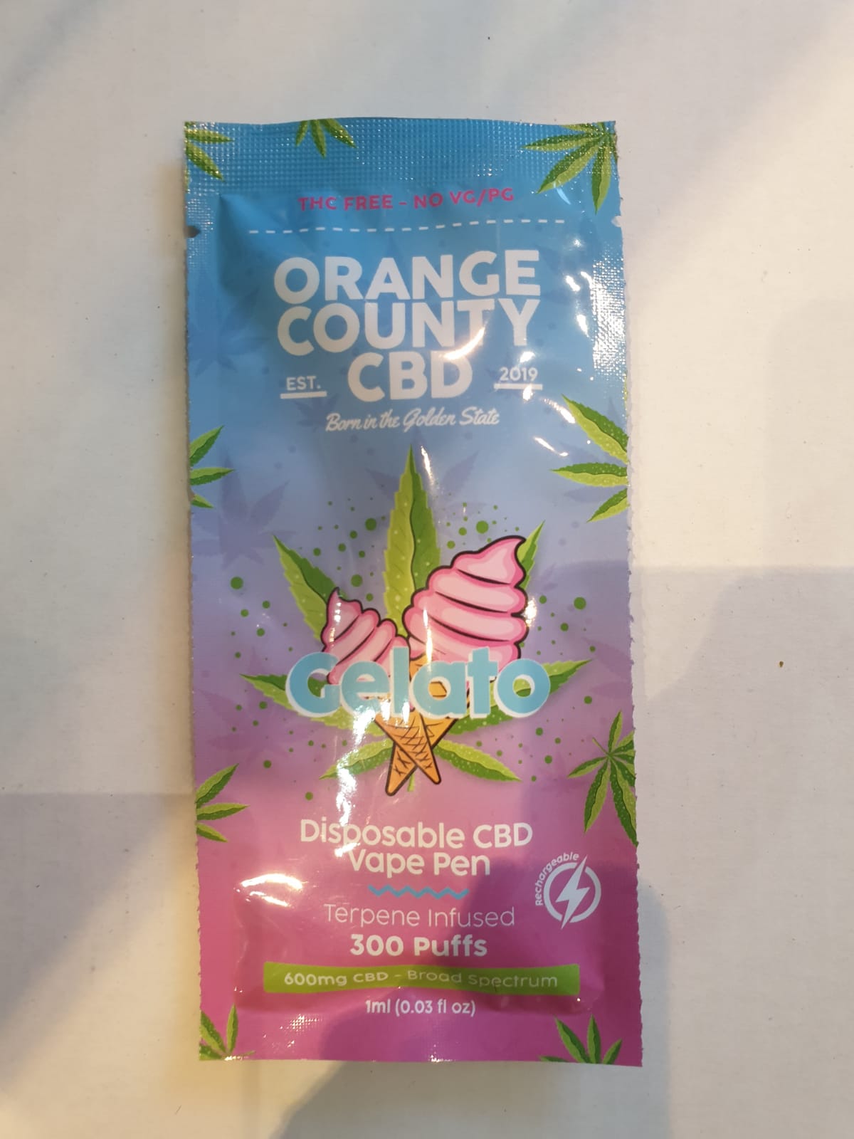 Hemp Gelato vape pen