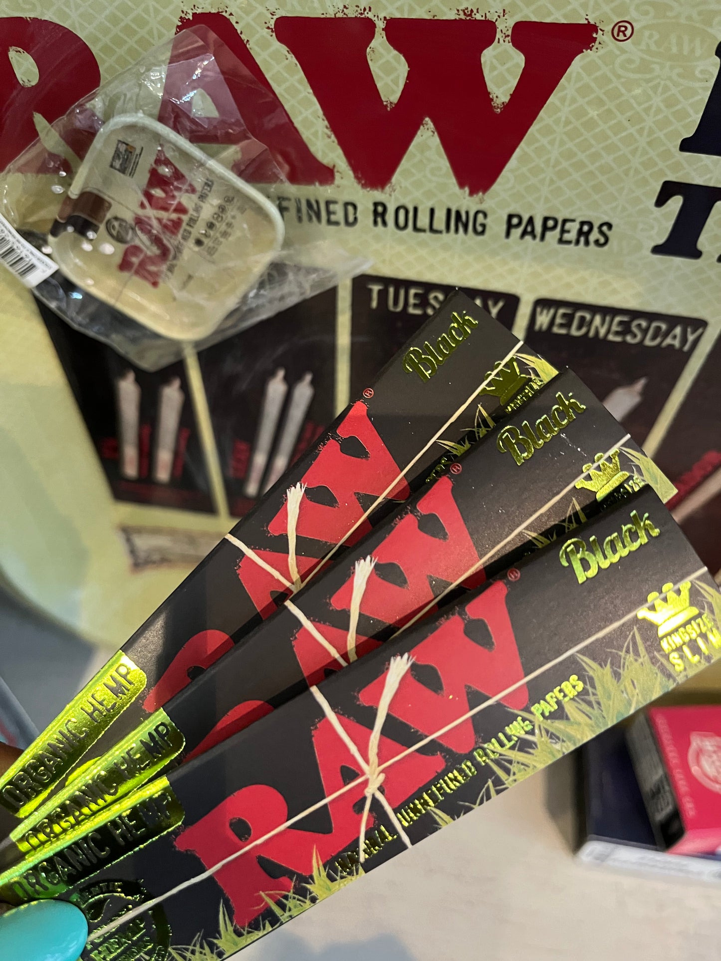 Raw Black Organic king size slim