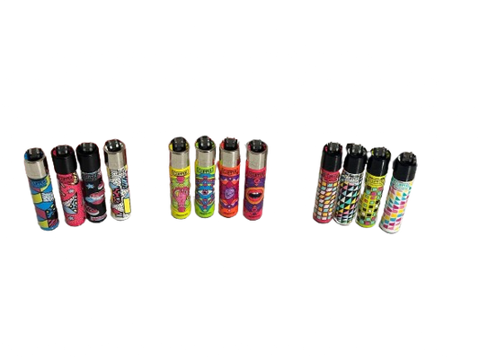 Random x10 clipper lighters