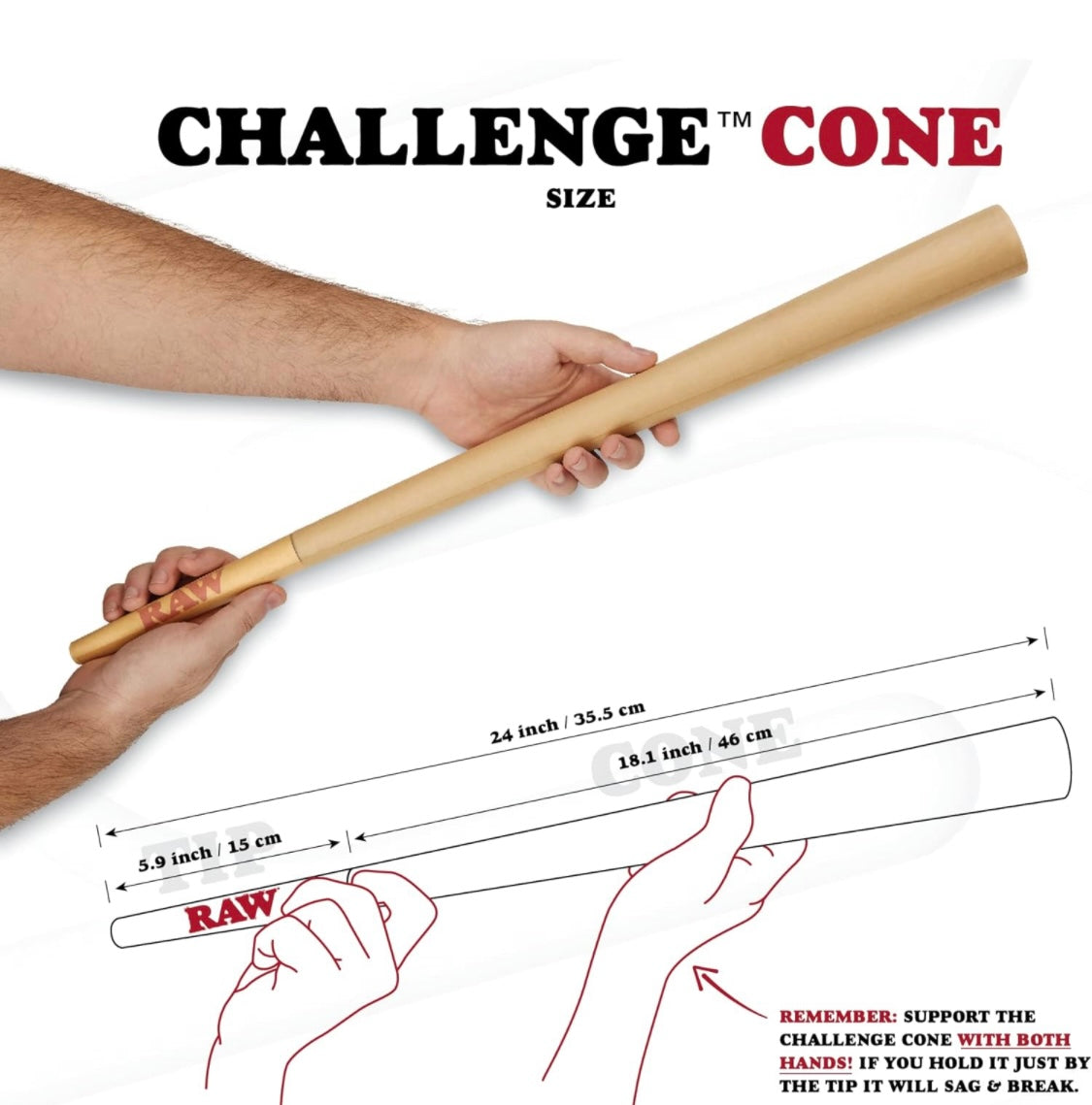 24” Raw Challenge Cone