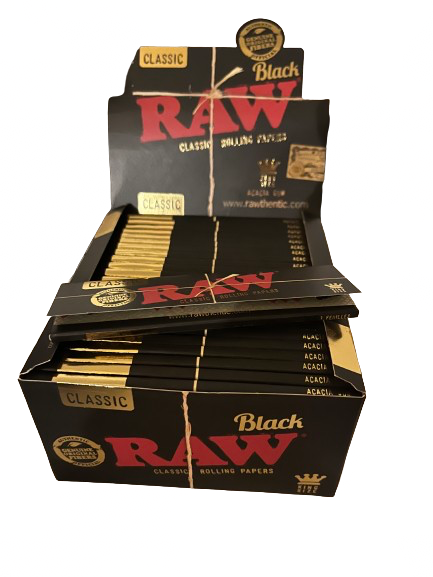 Raw black king size box of 50