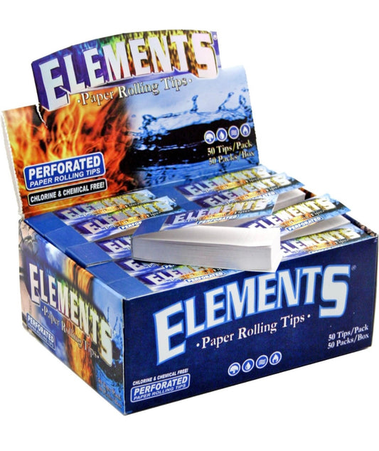 Elements perforated rolling tips box of 50 booklets