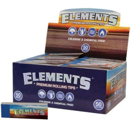 Element unperforated rolling tips box of 50 booklets