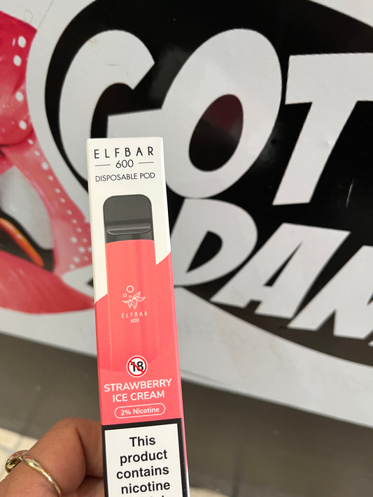 Strawberry ice cream elf bar