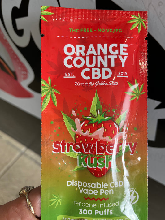 Strawberry kush CBD vape pen